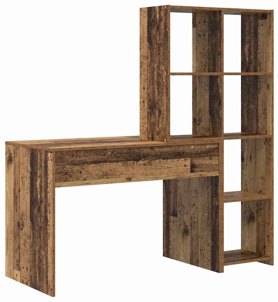 vidaXL Γραφείο Παλαιό ξύλο 138.5 x 55 x 143 εκ Επεξεργασμένο ξύλο