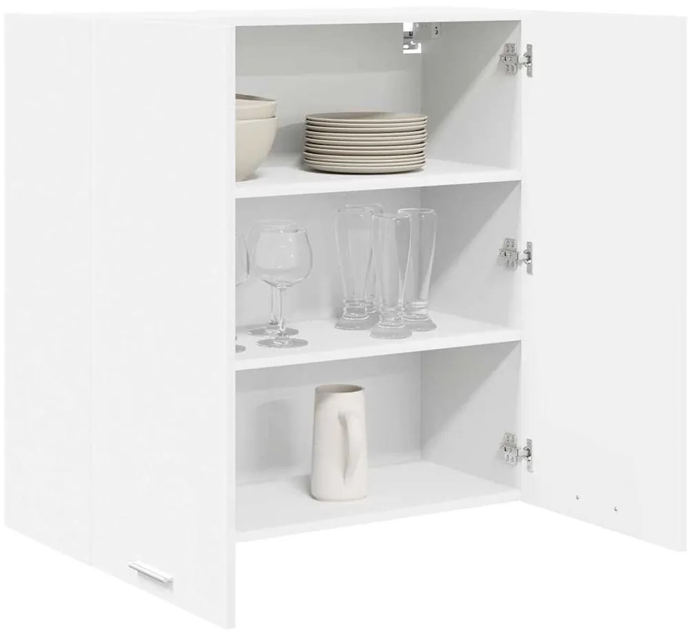 vidaXL Κρεμαστό ντουλάπι Λευκό 80 x 31 x 80 εκ. Επεξεργασμένο ξύλο