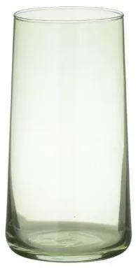 Inart S/6 Ποτήρι Νερού Γυάλινο Πράσινο 540Cc Φ8Χ15