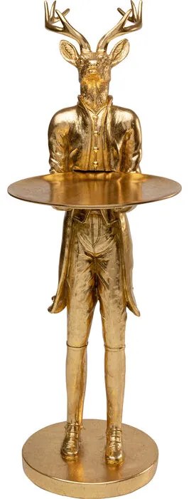 Διακοσμητικό Επιτραπέζιο Standing Waiter Deer Χρυσό 34,5x20x62,5 εκ. - Χρυσό