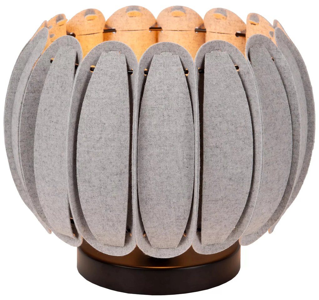 Φωτιστικό Επιτραπέζιο Lucide 34545-81-36 SPENCER Γκρι (Grey)|Μαύρο Ματ (Black Mat)