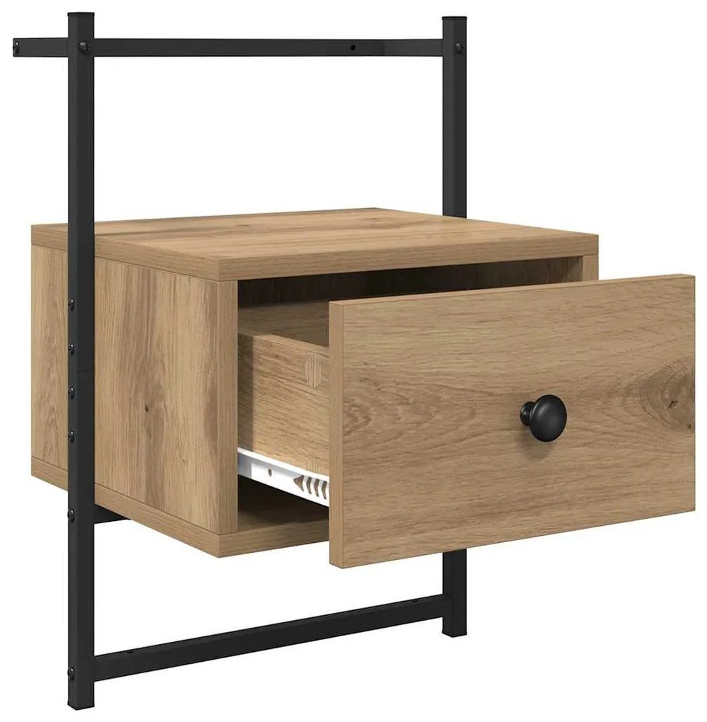 vidaXL Κομοδίνο 2 pcs Artisan Oak 35 x 30 x 51 εκ. Επεξεργασμένο ξύλο