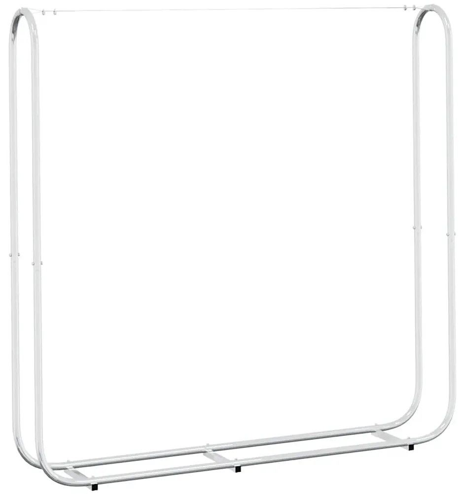 vidaXL Ράφι για καυσόξυλα με κάλυμμα βροχής 150x25x150 cm