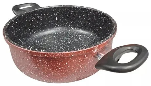 Κατσαρόλα Rosberg R51318G22, 22 cm, 2,8 l., μαρμάρινη επίστρωση, Induction, Bordeaux melange