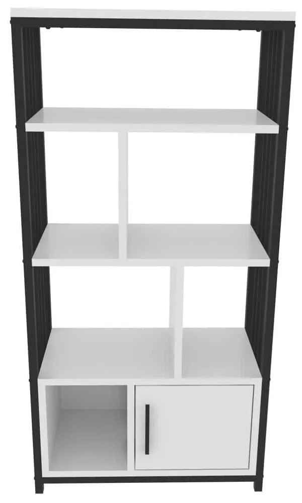 Βιβλιοθήκη Valero 875ZNA4567 60x29,6x120cm White-Black