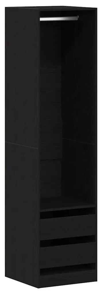 vidaXL Ντουλάπι Μαύρη δρυς 50 x 50 x 200 εκ. Επεξεργασμένο ξύλο