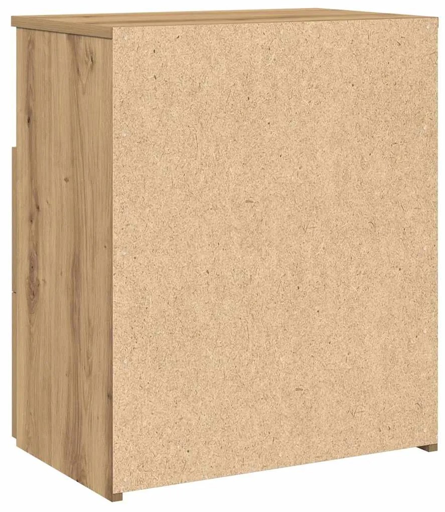 vidaXL Κομοδίνα 2 τεμ.Αρτισιανή Δρυς 50x32x60 εκ. Επεξ. Ξύλο