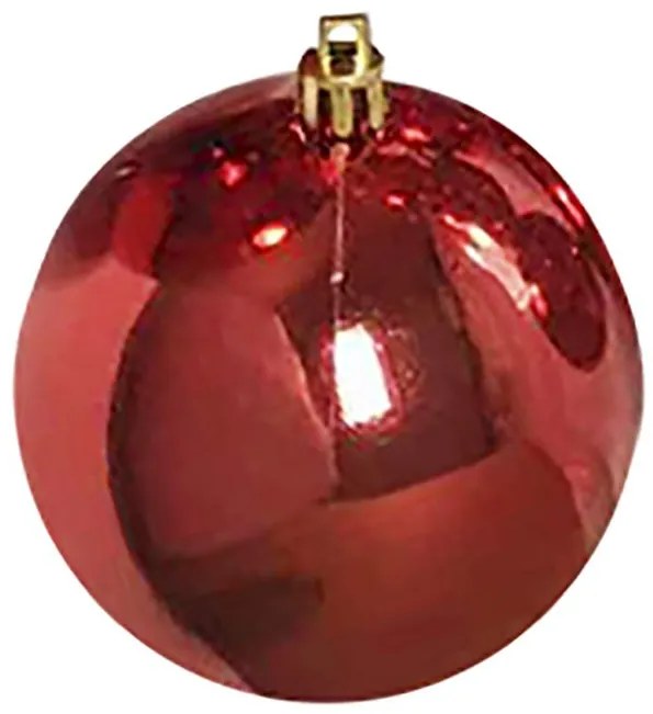 Σετ Μπάλες 6τμχ Γυαλιστερές Red Δ6εκ. Xmas fest 93-1691
