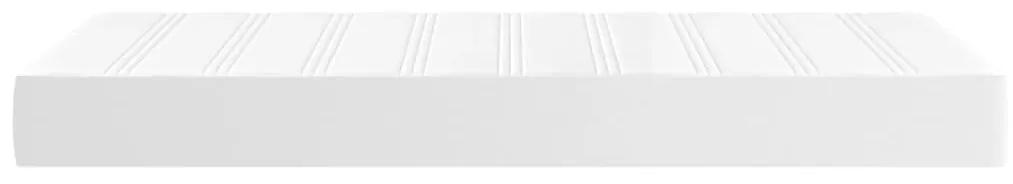 vidaXL Στρώμα με Pocket Springs Λευκό 90x200x20 εκ. Συνθετικό Δέρμα