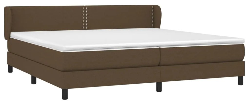 ΚΡΕΒΑΤΙ BOXSPRING ΜΕ ΣΤΡΩΜΑ ΣΚΟΥΡΟ ΚΑΦΕ 200X200 ΕΚ. ΥΦΑΣΜΑΤΙΝΟ 3126192