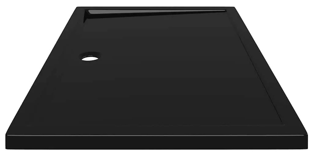 vidaXL Βάση Ντουζιέρας Ορθογώνια Μαύρη 80 x 120 εκ. από ABS