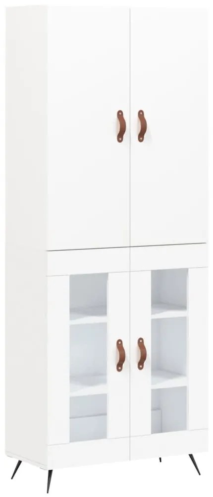 vidaXL Ντουλάπι Λευκό 69,5x34x180 εκ. από Επεξεργασμένο Ξύλο