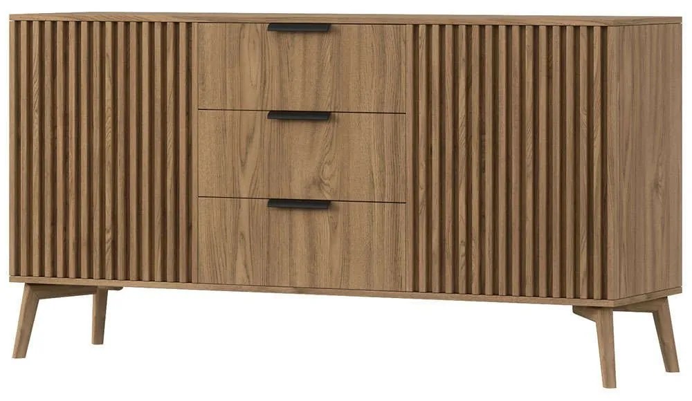 Μπουφές Natsi 162724039 150x40x72cm Oak Πλαστικό,Mdf