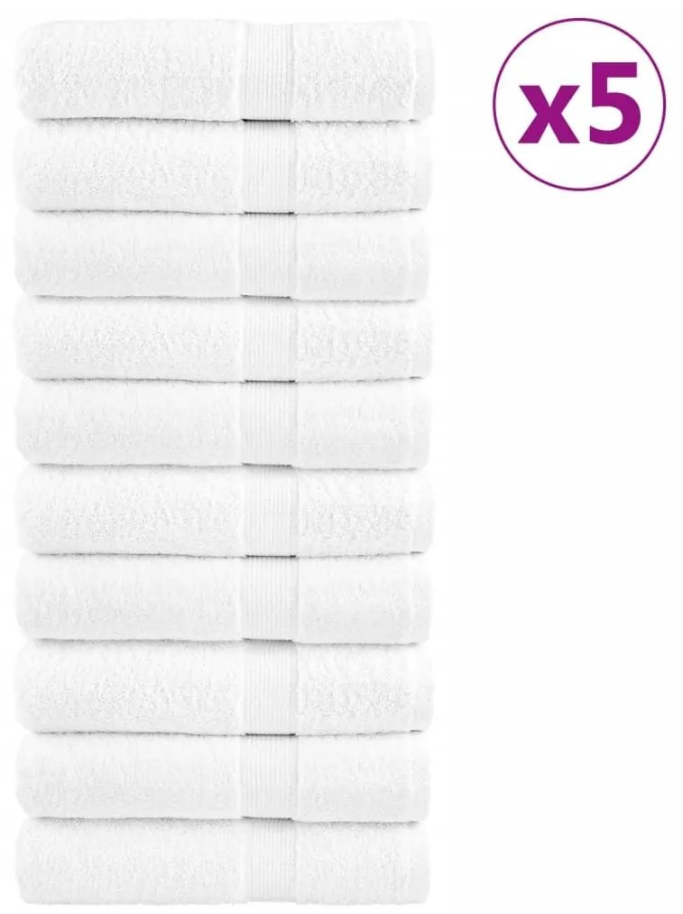 Πετσέτες Χεριών Premium SOLUND 50 Τεμ Λευκές 50x100εκ 600γρ/μ² 137127