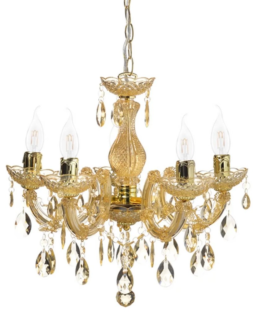 Φωτιστικό Οροφής SF3505PAM Gold Metal,Acrylic