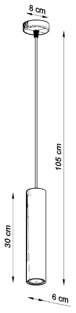 Sollux Κρεμαστό φωτιστικό Lino 1,ξύλο,1xGU10/40w