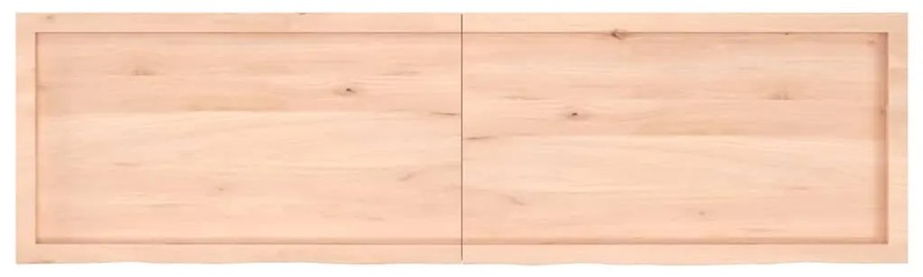 vidaXL Ράφι Τοίχου 180x50x(2-4) εκ. από Ακατέργαστο Μασίφ Ξύλο Δρυός