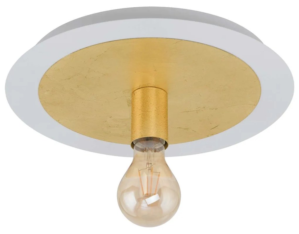 Φωτιστικό Οροφής - Πλαφονιέρα Led 97491 White - Gold Passano Eglo Metal