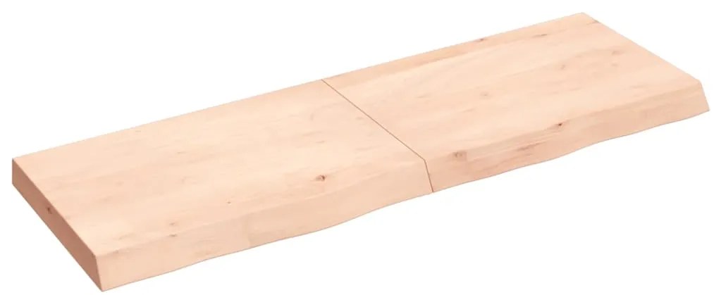 vidaXL Ράφι Τοίχου 120x40x(2-6) εκ. από Ακατέργαστο Μασίφ Ξύλο Δρυός