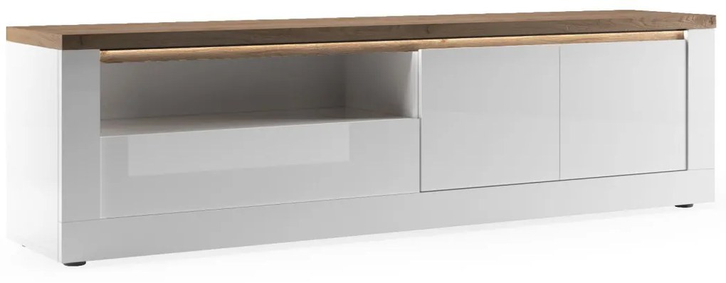 Έπιπλο Τηλεόρασης Ανθρακί Οξειδωμένο 121x43x57