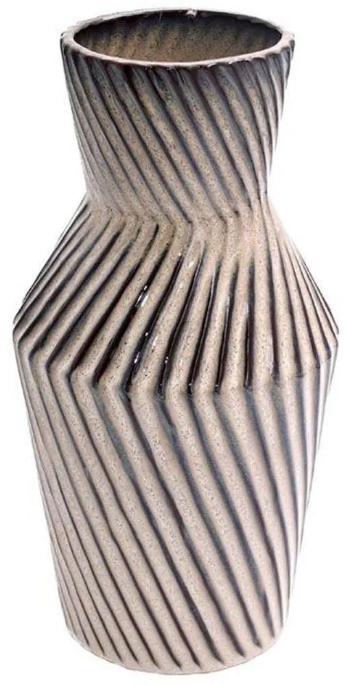 Βάζο Κεραμικό 003-224-114 16x32cm Beige-Brown Ceramic