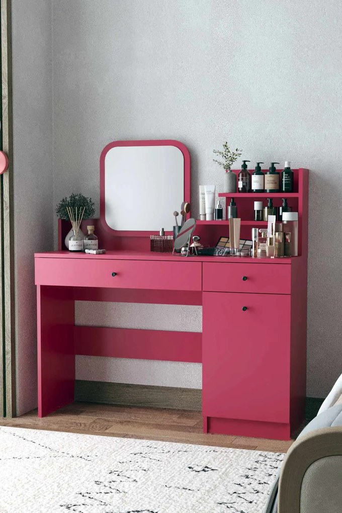 Make-Up Table Harmony 2 Square - Raspberry Raspberry