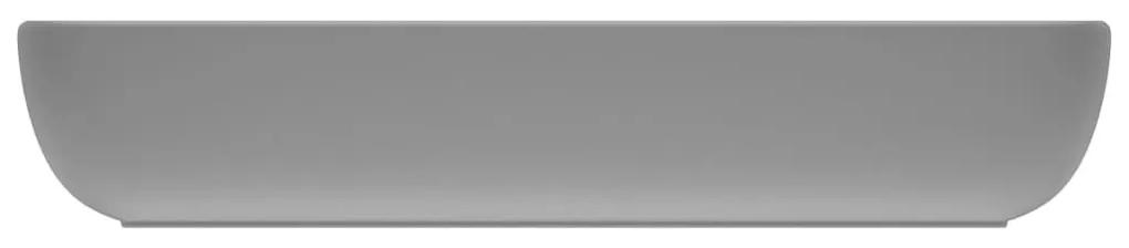 Νιπτήρας Πολυτελής Ορθογώνιος Αν. Γκρι Ματ 71x38 εκ. Κεραμικός - Γκρι