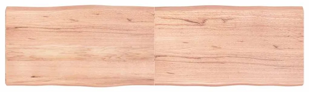 vidaXL Επιφ Τραπεζιού Αν Καφέ 180x50x(2-6)εκ.Ακατέργ. Μασίφ Ξύλο Δρυός