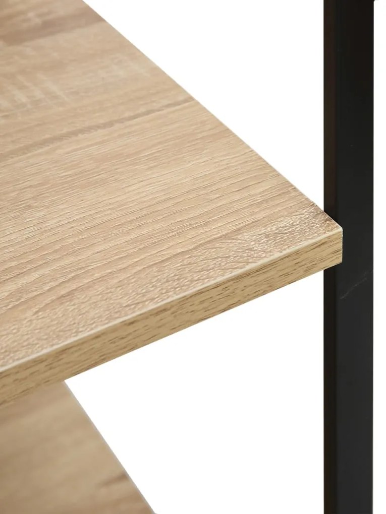 vidaXL Ντουλάπι Φούρνου Μικροκυμάτων Μαύρο/Δρυς 60x39,6x79,5εκ Επ Ξύλο