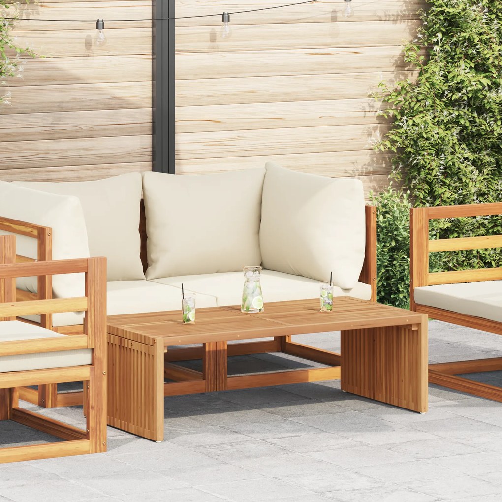 vidaXL Τραπεζάκι κήπου 110x55x35.5 εκ. Μασίφ ξύλου teak