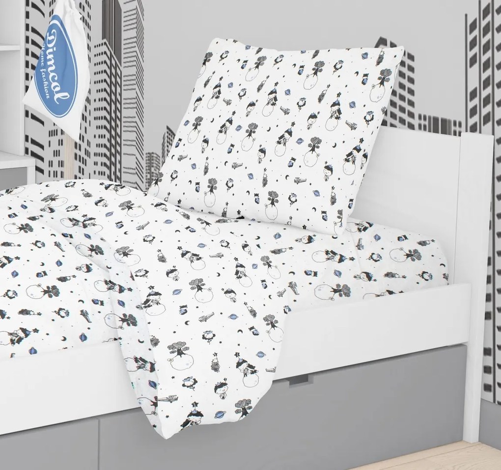 DIMcol ΜΑΞΙΛΑΡΟΘΗΚΗ ΕΜΠΡΙΜΕ ΠΑΙΔ Cotton 100% 50Χ70 Μικρός Πρίγκηπας 130 1925813109813000