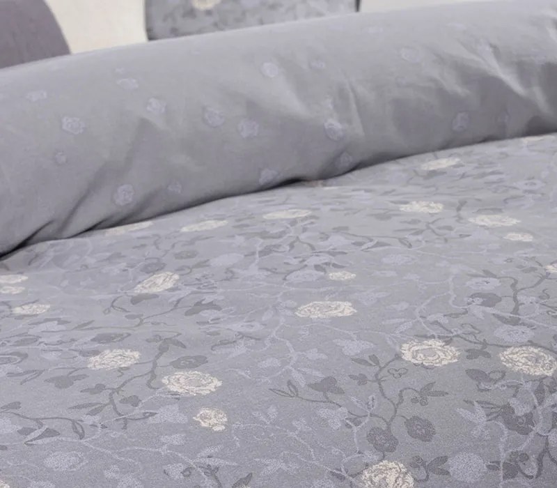 Σετ Παπλωματοθήκη Μονή Liliana 23 Grey 1x(170x240) + 1x(52x72) - Nef-Nef Homeware