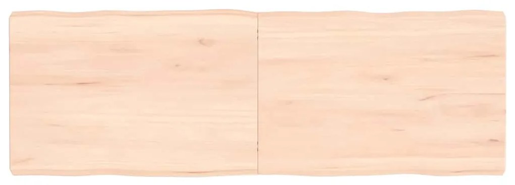 vidaXL Επιφάνεια Τραπεζιού 120x40x(2-6)εκ Ακατέργαστο Μασίφ Ξύλο Δρυός