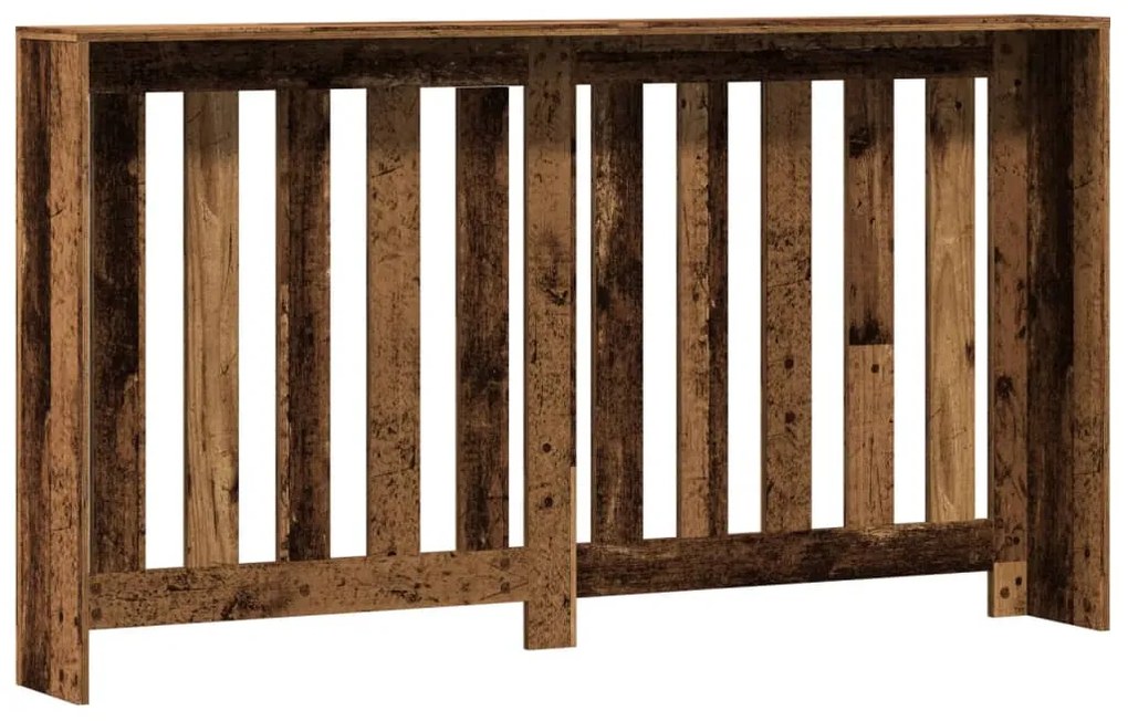 vidaXL Κάλυμμα Καλοριφέρ Όψη Παλαιού Ξύλου 149x20x82 εκ. Επεξ. Ξύλο