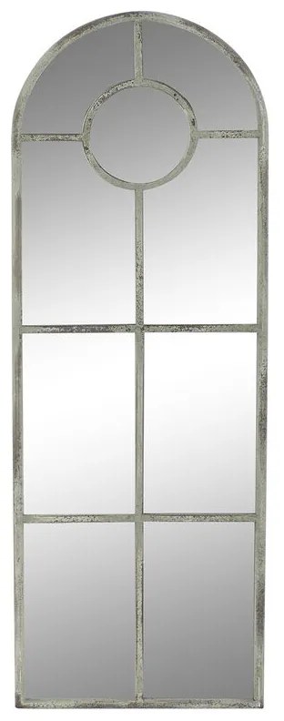Τοίχο καθρέφτη DKD Home Decor Λευκό Γκρι Vintage Παράθυρο 42 x 2,5 x 122 cm