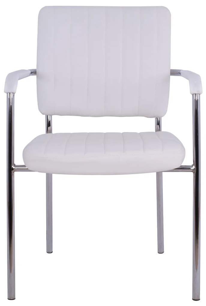 ΚΑΡΕΚΛΑ QUESTA ΜΕ ΜΠΡΑΤΣΑ HM1070.02 ΛΕΥΚΗ 56,5x59x85 cm - 0520535 - HM1070.02