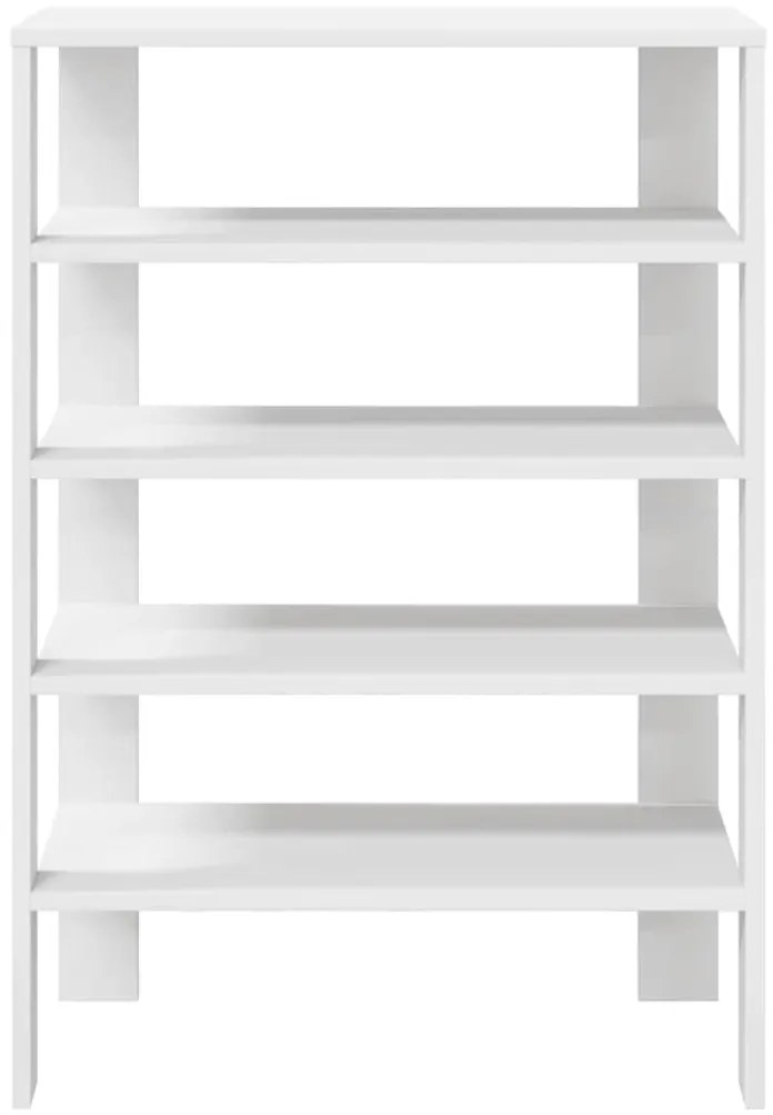 Ράφι παπουτσιών Λευκό 61x32x87,5 cm Κατασκευασμένο ξύλο - Λευκό