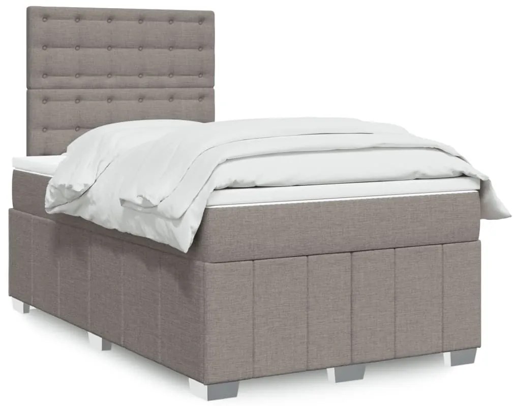 ΚΡΕΒΑΤΙ BOXSPRING ΜΕ ΣΤΡΩΜΑ TAUPE 120X200 ΕΚ. ΥΦΑΣΜΑΤΙΝΟ 3291653