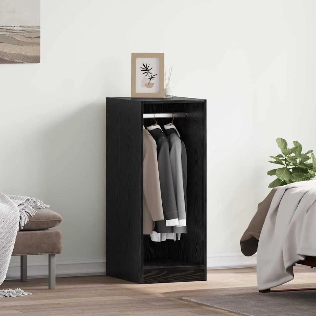 vidaXL Ντουλάπι με ράφι Μαύρη δρυς 41 x 48 x 102 εκ Επεξεργασμένο ξύλο