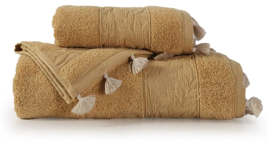 Πετσέτα Liliana Yellow Nef-Nef Προσώπου 50x90cm 100% Cotton