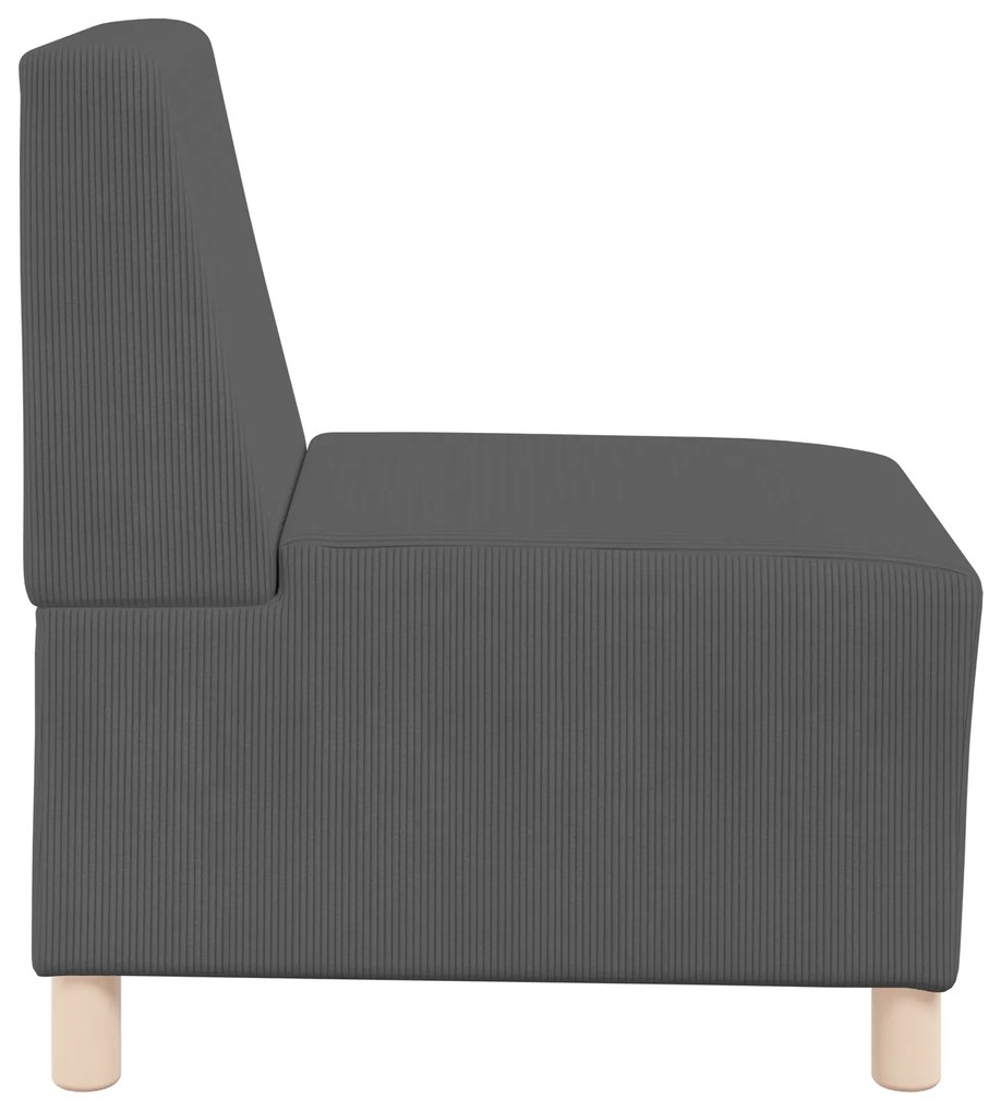 vidaXL Καθίσμα Σαλονιού Σκούρο γκρι 55 x 74 x 82 εκ. Βελούδο