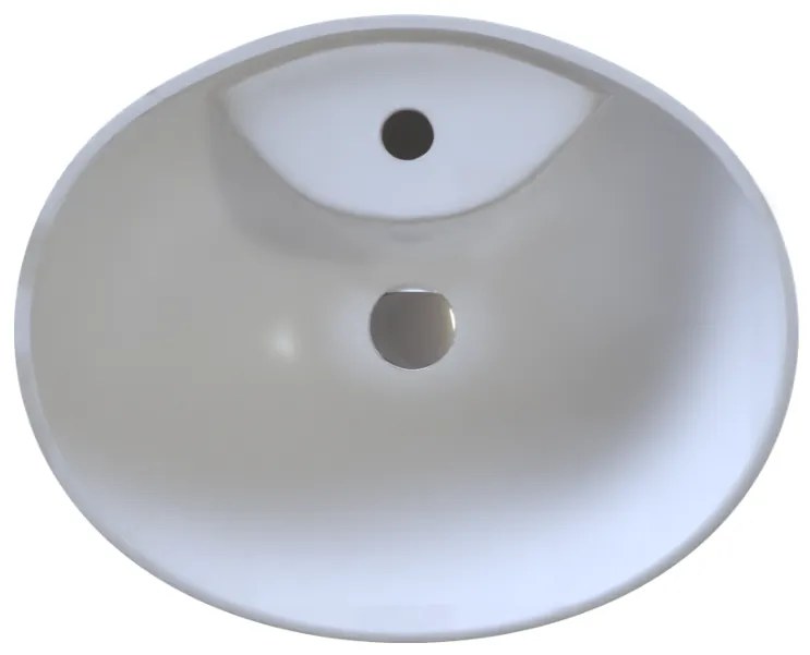 Sanitec Ionion 207 Νιπτήρας Συνθετικός Επικαθήμενος 46x36x15,5cm White