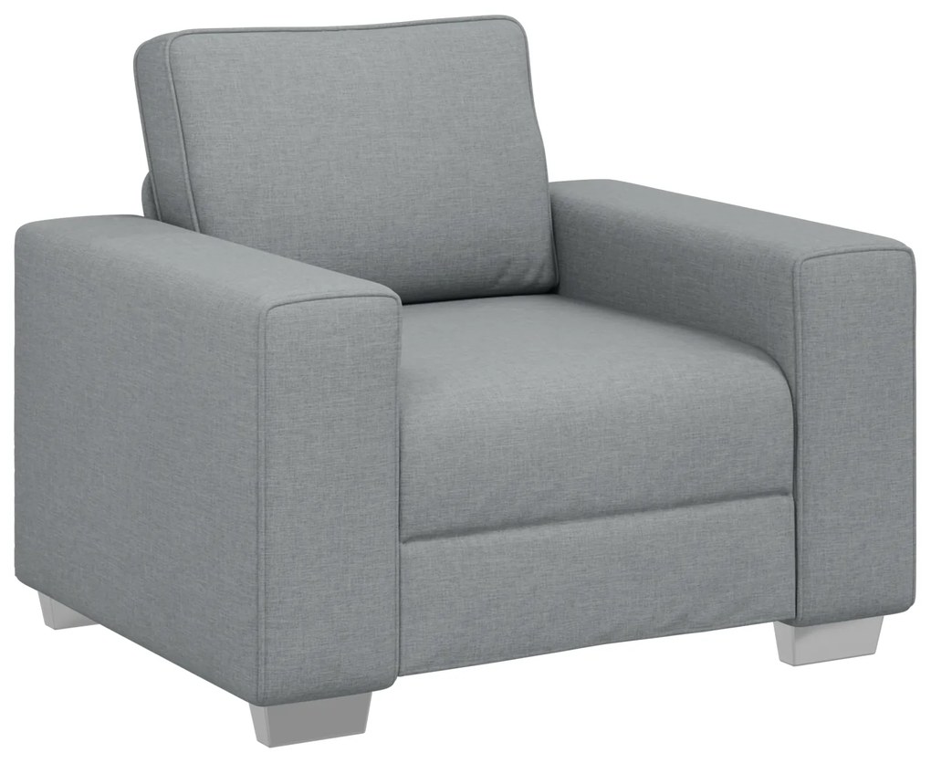 vidaXL Σετ Καναπέ με μαξιλάρι 3 pcs Γκρι 219 x 77 x 82 εκ ύφασμα
