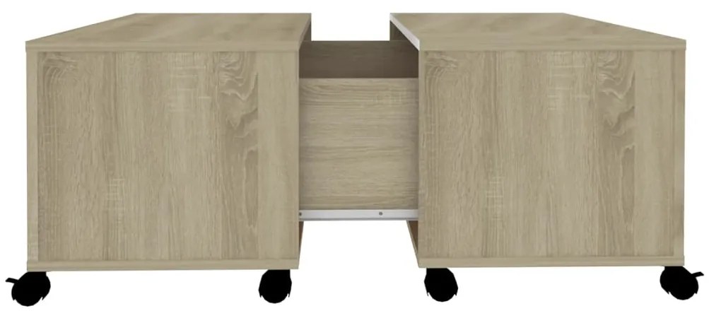 vidaXL Τραπεζάκι Σαλονιού Sonoma Δρυς 75 x 75 x 38 εκ. από Μοριοσανίδα