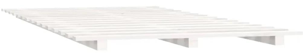 Πλαίσιο Κρεβατιού Λευκό 100 x 200 εκ. από Μασίφ Ξύλο Πεύκου - Λευκό