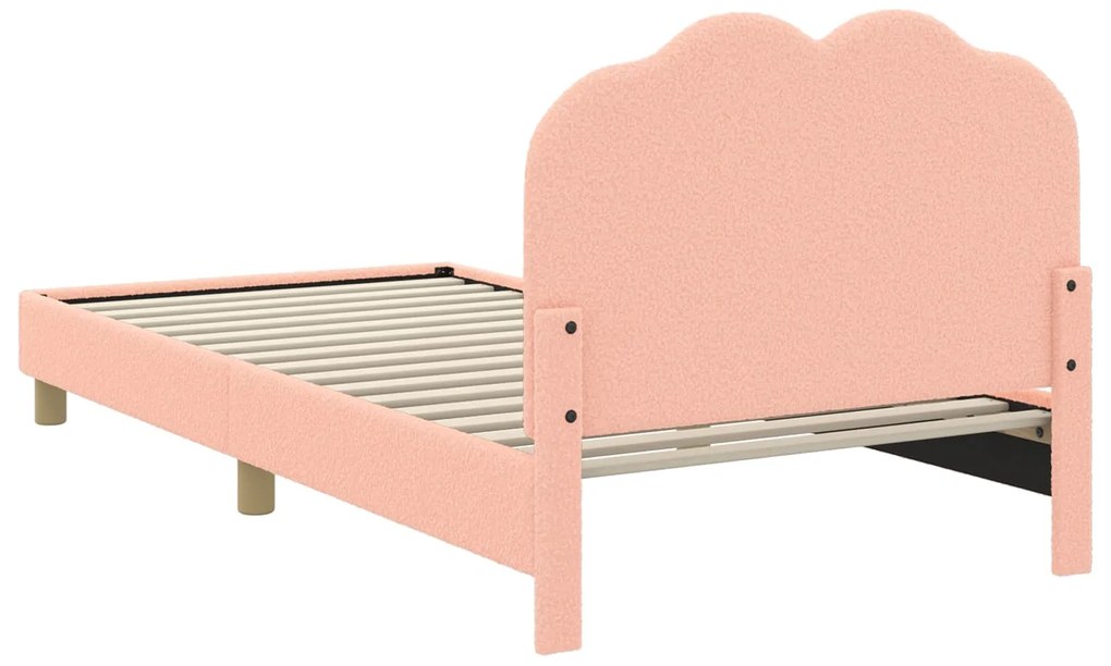 vidaXL Κρεβάτι Παιδικής Κρεβατοκάμαρας με Κεφαλάκι Ροζ 80 x 200 cm