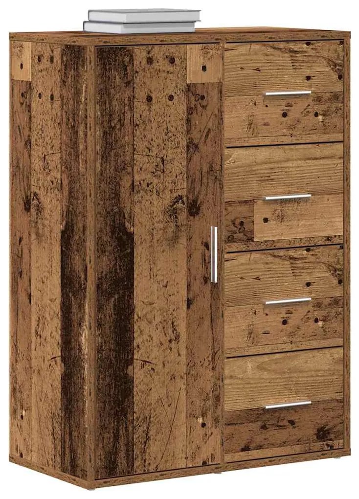 vidaXL Πλαϊνό γραφείο Παλιό ξύλο 60 x 31 x 84 εκ. Επεξεργασμένο ξύλο