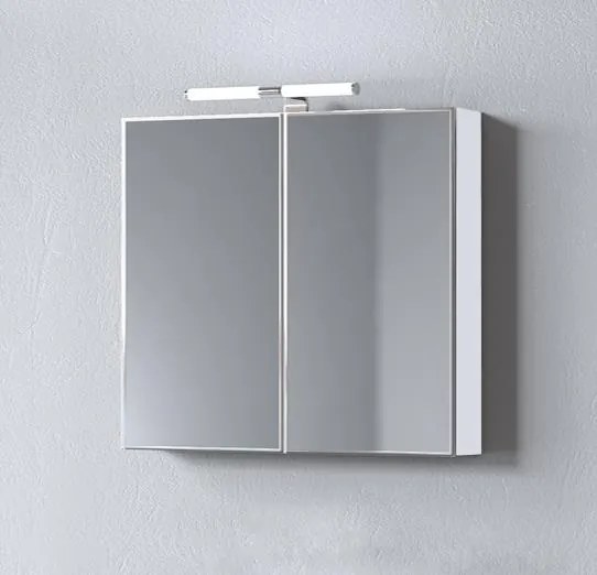 Καθρέπτης μπάνιου Skopelos 60 Λευκό 59x11x65εκ. 59x11x65 εκ.