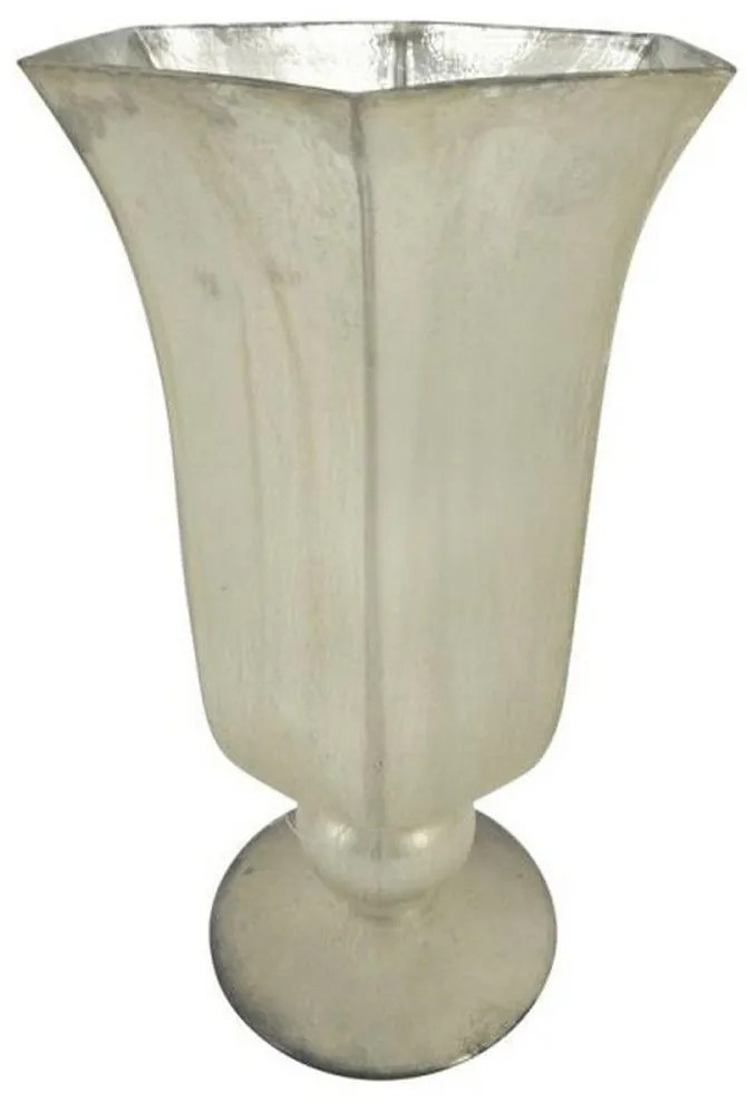 Βάζο Διακοσμητικό Ilaiyad 76787 15x28cm Ivory Artekko Γυαλί