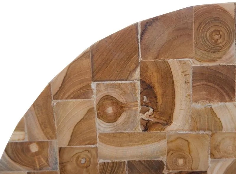 Διακοσμητικό τοίχου Sorendine φυσικό ξύλο Φ60x6εκ 60x60x8 εκ.